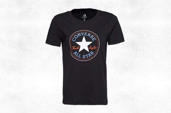 CONVERSE-CHUCK PATCH NOVA TEE 女款黑色短袖上衣-NO.10017759-A03