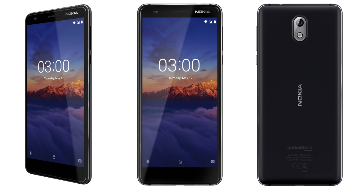 超便宜的 Nokia 3.1 上市，18:9 大螢幕售價 4,390 元