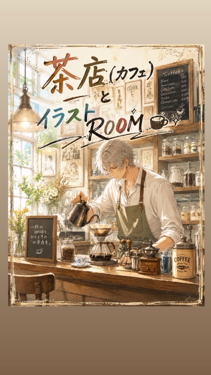 茶店(コーヒー)とイラストROOM☕✧