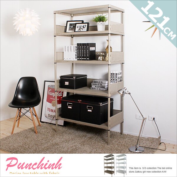 E&J【006095】免運費，GALAXY 平面五層架+4邊框組12160181(超荷重160kg)；鍍鉻架/鐵架/收納架