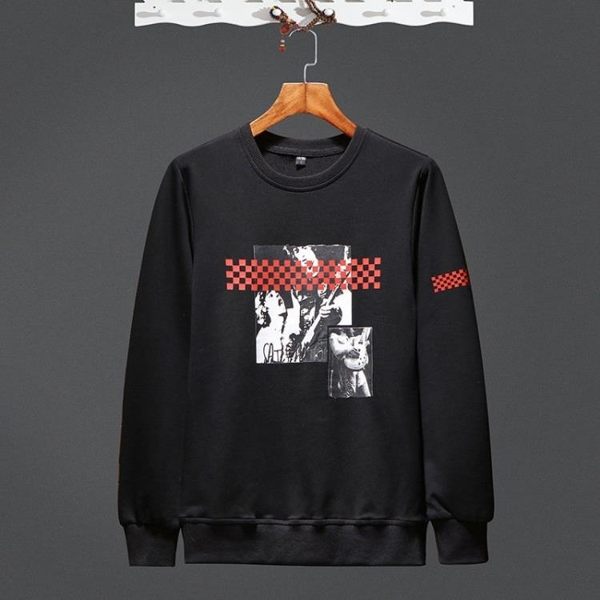 套頭衛衣 潮流男上衣秋冬修身型長袖圓領男士時尚柔軟休閒外套長袖T恤《印象精品》t5484