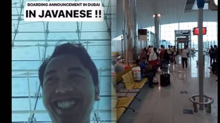  Pengumuman  Boarding di Bandara Dubai Pakai Bahasa  Jawa  