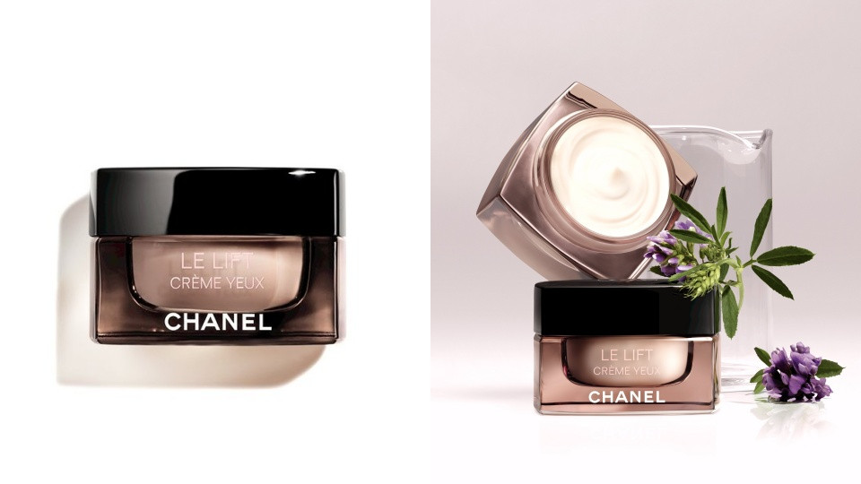 STEP 1：米粒大小眼霜均勻點上眼周