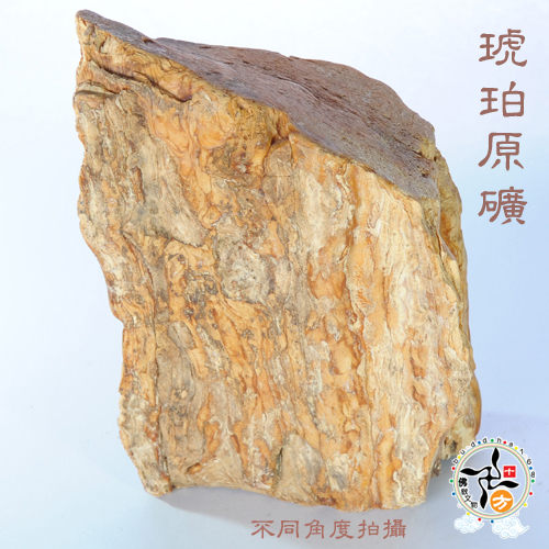 頂級帶皮琥珀原礦擺飾{開運鎮宅} 754g 【十方佛教文物】