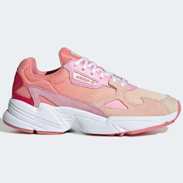 ADIDAS Falcon 女鞋 慢跑 休閒 老爹鞋 復古 粉【運動世界】EF1964