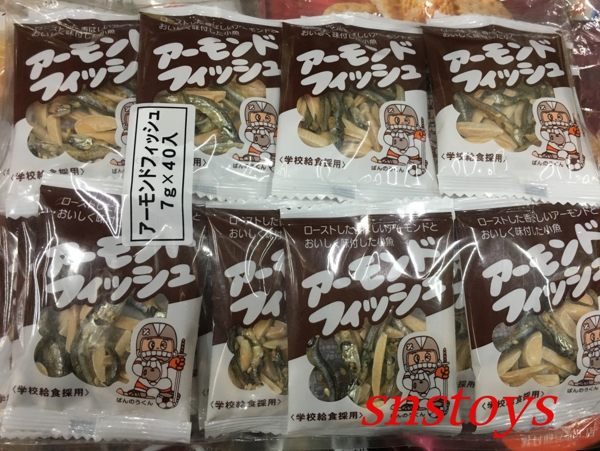 sns 古早味 進口食品 杏仁小魚 杏仁小魚乾 280公克(7公克x40袋) 原產國日本