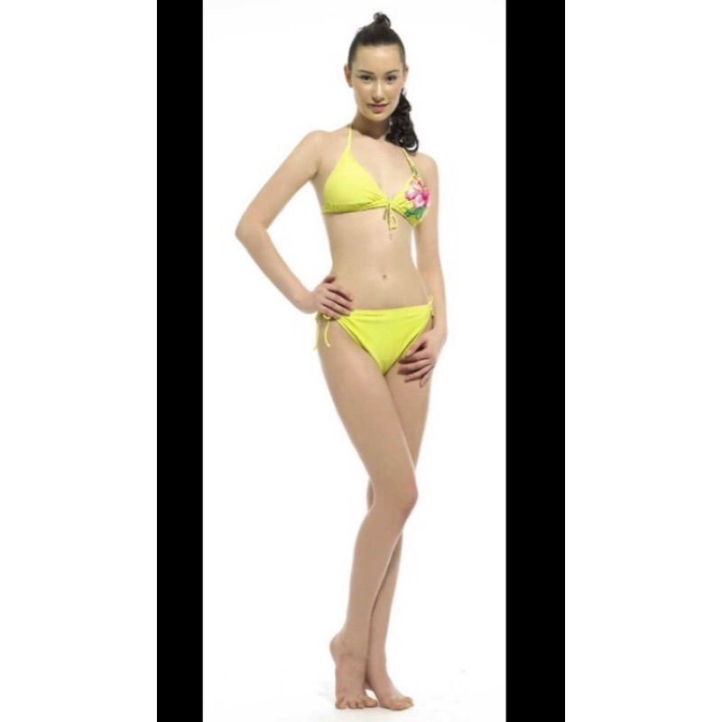 [DANKAO] 熱帶花綁帶式比基尼 扶桑花 bikini 夏日必備