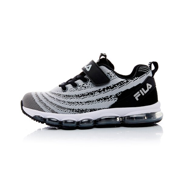 FILA KIDS 大童MD氣墊跑鞋-黑灰 3-J813T-414