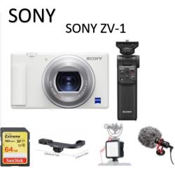 ◎■24-70mm，F1.8-2.8 變焦鏡頭|◎■內建三組麥克風、支援麥克風插孔|◎■0.03 秒高速自動對焦品牌:SONY索尼類型:數位相機型號:ZV1螢幕類型:後掀式螢幕,翻轉式螢幕,可觸控式螢