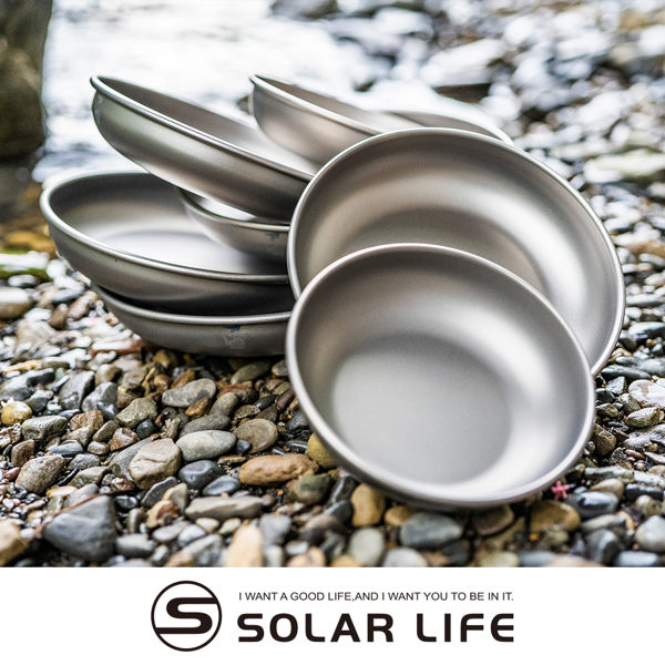 鎧斯Keith Ti5371 純鈦輕量環保碟盤 7件套組.露營深菜盤 圓野餐盤 料理碟盤子 鈦盤鈦碟