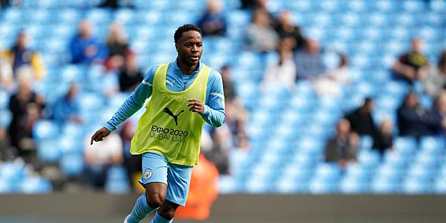 Pemain Manchester City Raheem Sterling. (c) AP Photo