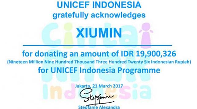 Xiumin EXO Ultah, Fans dari Indonesia Sumbangkan Dana ke UNICEF