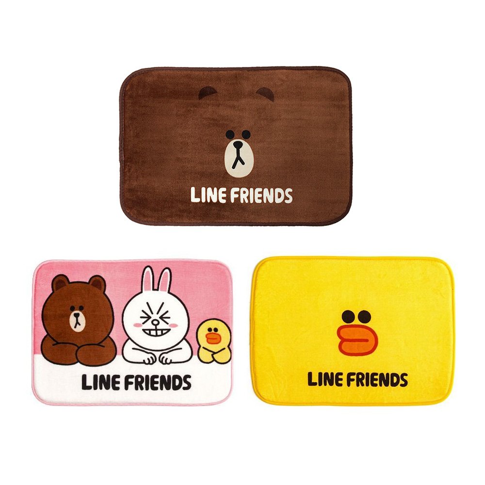 LINE FRIEND 正版授權 熊大/莎莉/好朋友款 可愛地墊