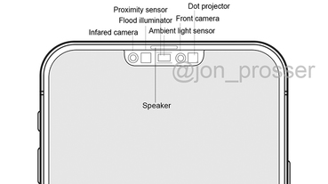 爆料圖顯示 iPhone 12 瀏海將明顯「修短」