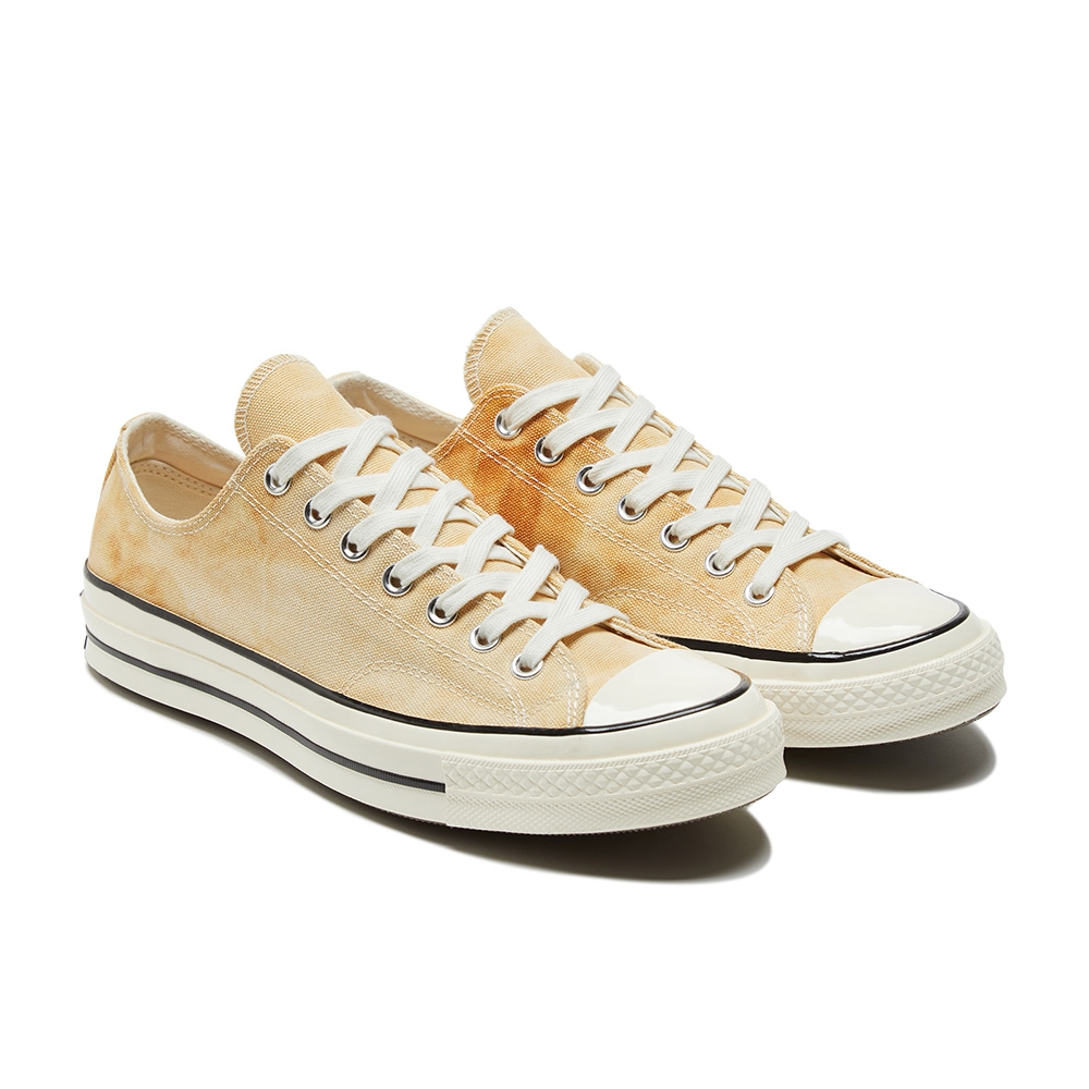 CONVERSE CHUCK 70 OX 低筒 男女 休閒鞋 渲染 水洗感 印花 黃色
