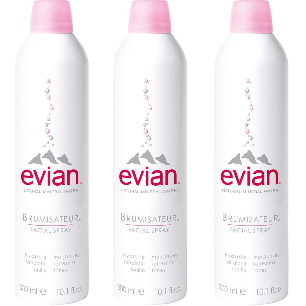 Evian 愛維養 護膚礦泉噴霧 300mlx3