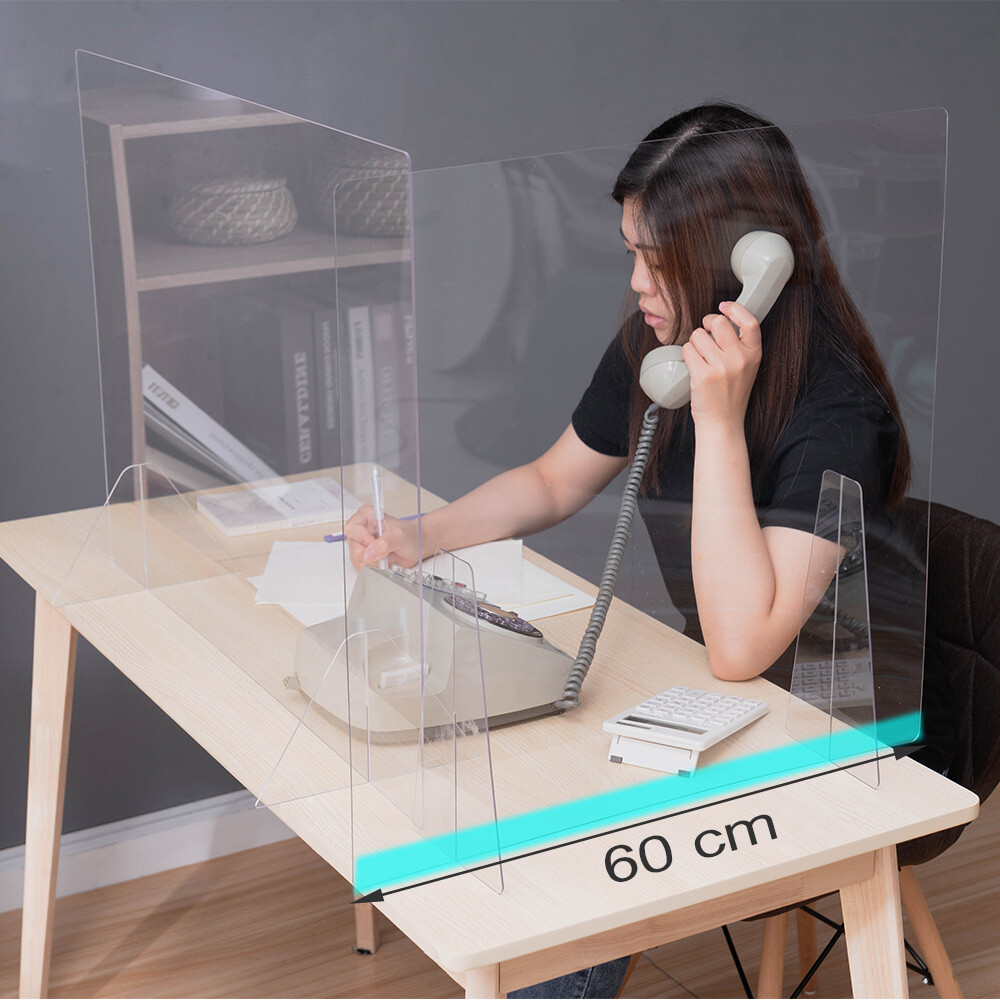 樂嫚妮 防疫隔板/餐廳/銀行/辦公-全透明-寬60cm