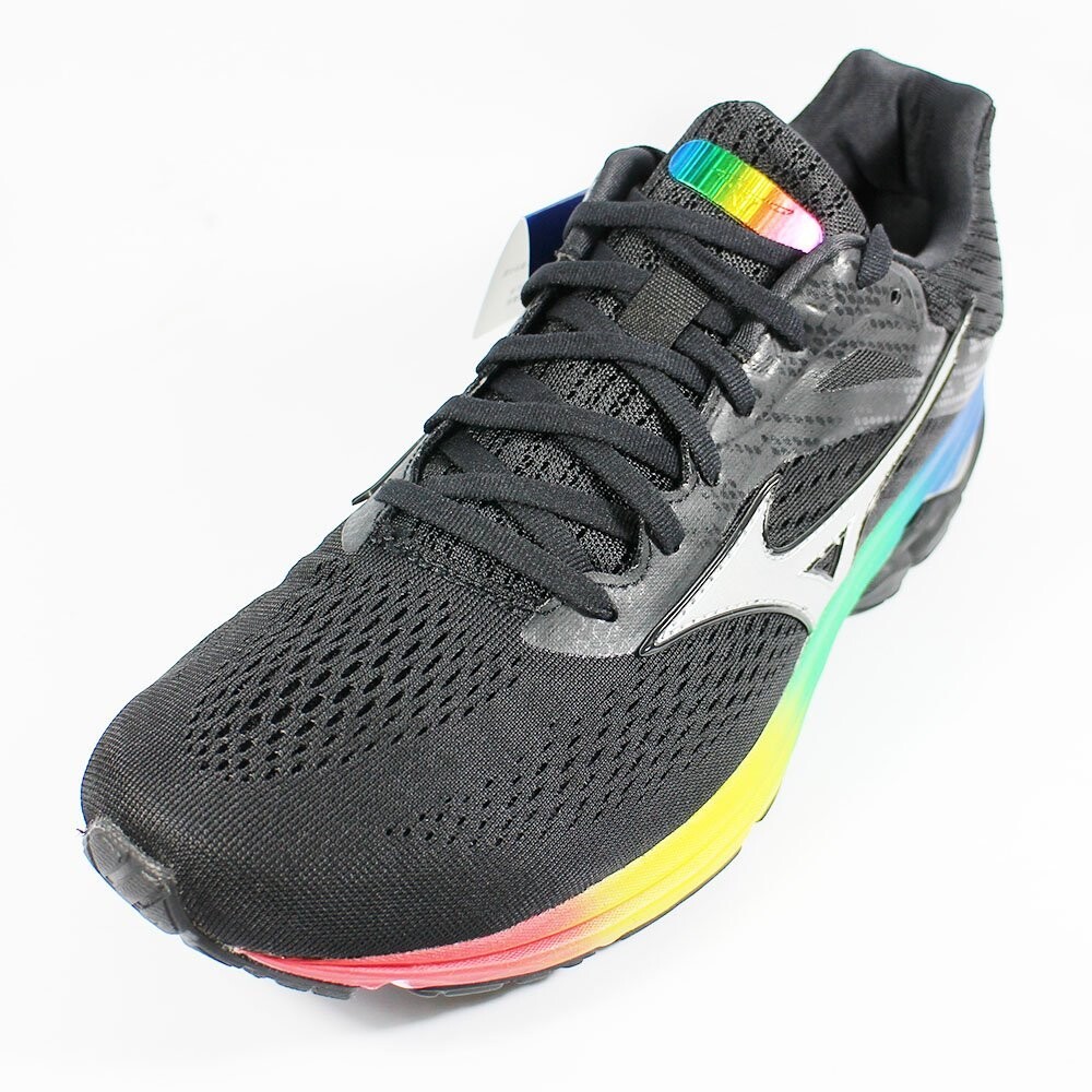 MIZUNO WAVE RIDER 23 大阪馬限量款女慢跑鞋 J1GD190373 速度、輕盈、舒適感 4.5小時~完跑為目的人氣鞋款 透過對流閘降低鞋內溫度的設計 【 溫馨小提醒：電腦顯色與實品會