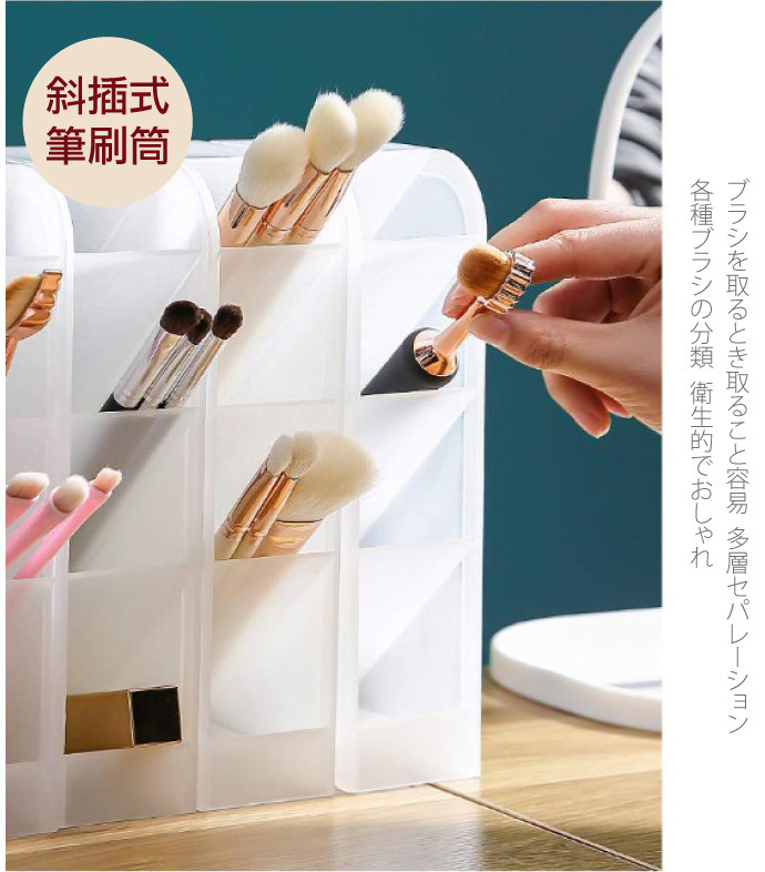 化妝品文具桌面抽屜式收納盒-化妝/筆筒款