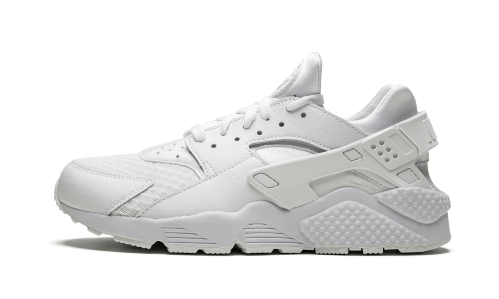 The iconic Nike Air Huarache receives a modern redesign in this on-trend white-on-white colorway. On