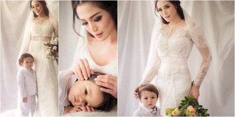 Pakai Gaun Pengantin Didampingi El, Jessica Iskandar Cantik!