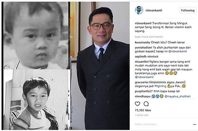 Ridwan Kamil Ternyata Mirip Mingguk Waktu Kecil! Ini Transformasinya