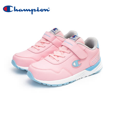 型號：KFUS-0386-56顏色：粉/藍* Champion鞋類 台灣官方* 美式經典運動風格* 輕量運動鞋底* 魔鬼氈搭配彈性鞋帶輕鬆穿脫