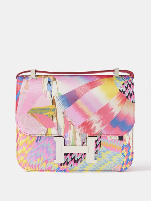 Matches X Sellier - Hermès Constance 24cm Cross-body Bag - Womens - Pink Multi