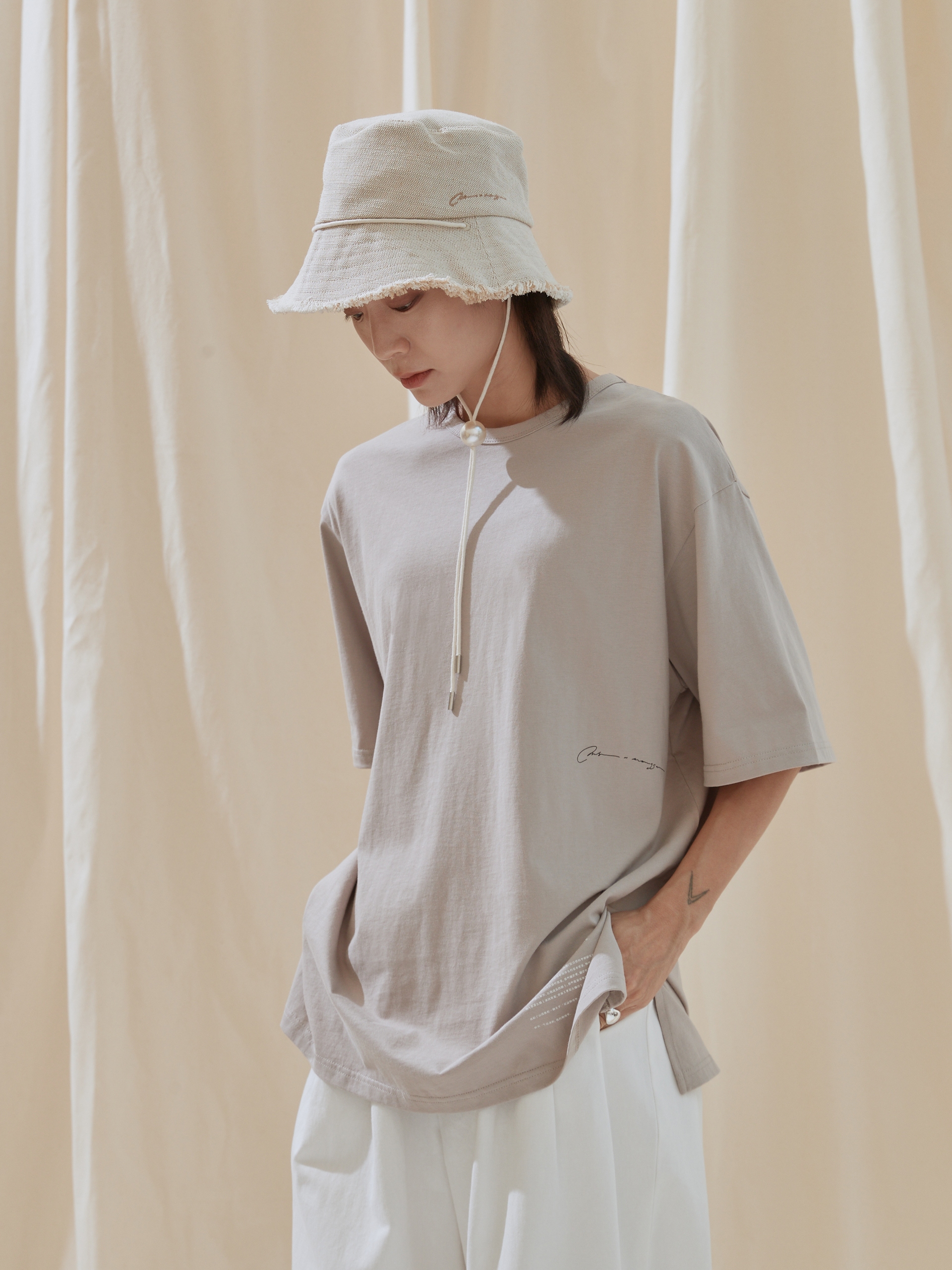 oversize article TEE-mouggan