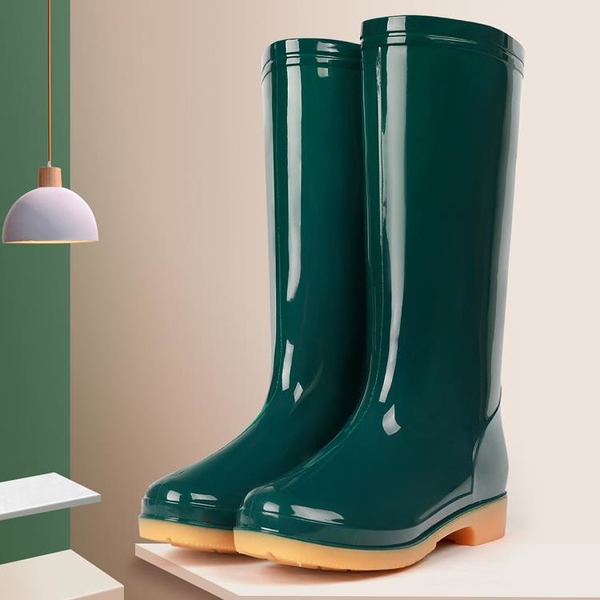 水靴雨鞋女款雨靴加绒水鞋女新款防水防滑胶鞋短筒中筒高筒套鞋棉 NMS名購新品