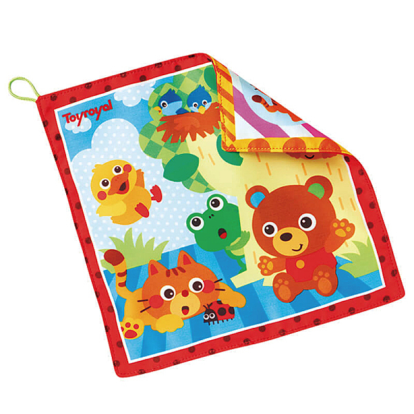 ◆內層環保響紙模擬寶寶在媽媽肚子裡所聽到羊水的聲音，揉捏手帕會發出唦唦聲，可以有效安撫寶寶的緊張情緒