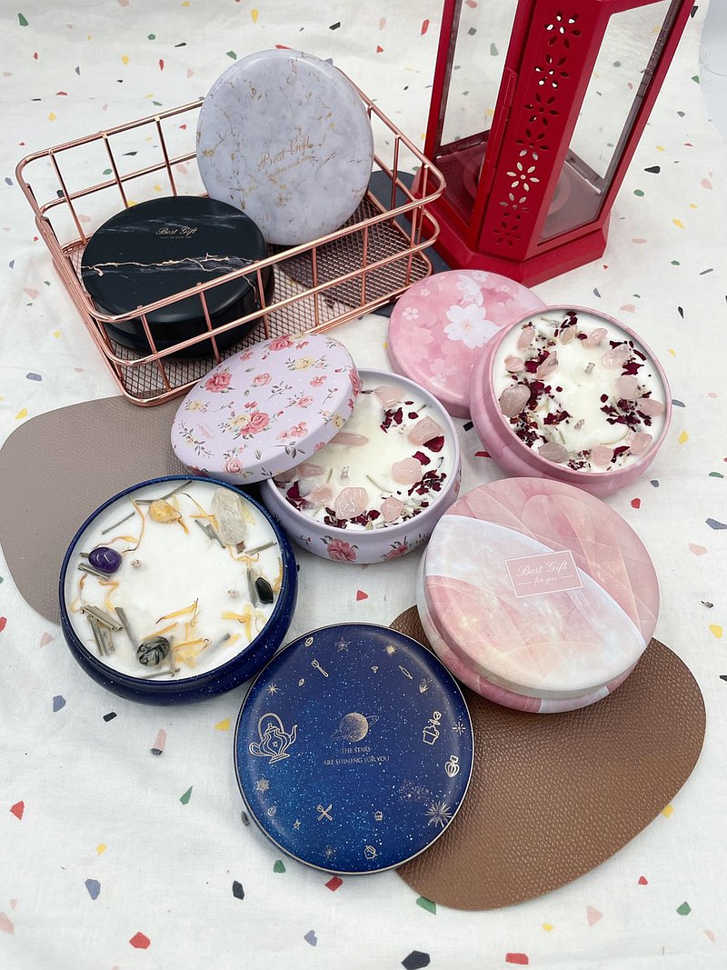 手作的溫度 訊息蠟燭 旅行蠟燭M 3組蠟燭+1組擴香石