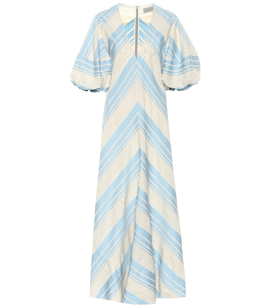 Lee Mathews combines a casual fabrication with avant garde details to create the Tilda dress.