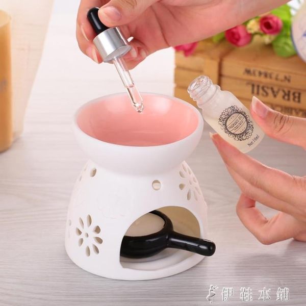蠟燭香薰爐香薰燈精油爐薰丸陶瓷大號浪漫美容院家居安神助眠臥室 伊鞋本鋪