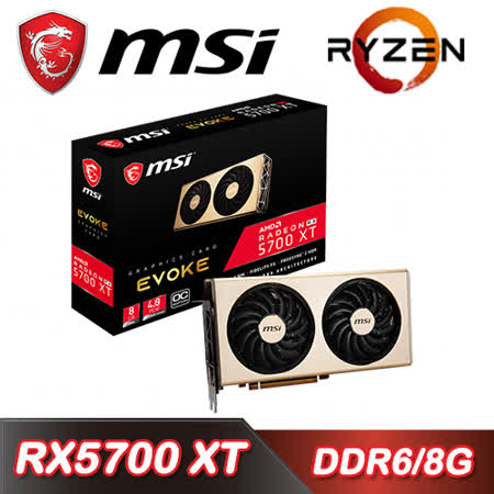 ◆ 顯示晶片 ：AMD RADEON RX5700 XT EVOKE OC ◆ 記憶體 ：8GB GDDR6 ◆ 核心時脈：Up to 1945 Mhz ◆ 電源接口：1*8pin + 1*6pin 