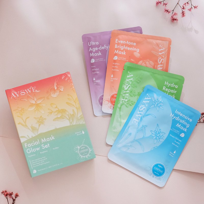 緊緻、保濕、修護、亮白、愛蕊的厚愛有機棉面膜，一次試好試滿 長效保濕滋潤機能，水嫩透亮你的肌膚 賦活緩齡 ＊ 撫紋煥顏 瞬效水漾 ＊ 長效鎖水 舒緩呵護 ＊ 深層滋養 透亮修護 ＊ 有感淨白