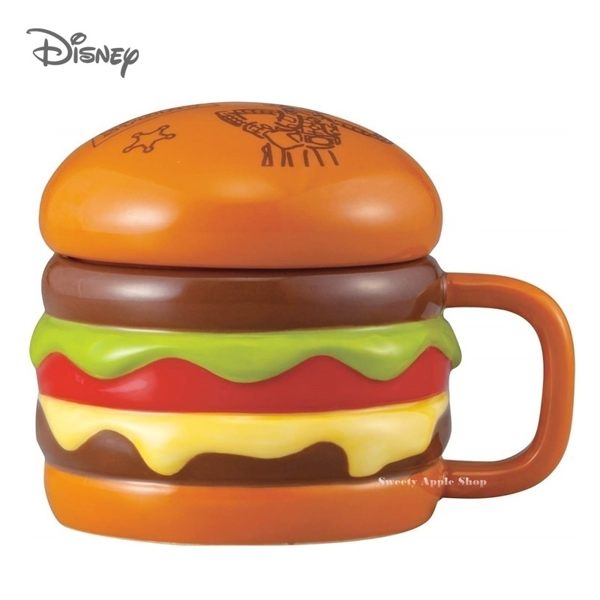 日本限定 迪士尼 玩具總動員 胡迪 漢堡造型 馬克杯