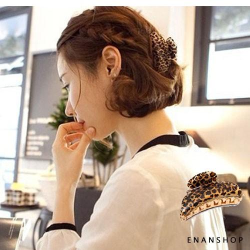 大號壓克力豹紋髮夾 韓版氣質 髮夾 抓夾 固定頭髮 洗澡夾 鯊魚夾 適合多髮長髮 惡南宅急店【0095E】