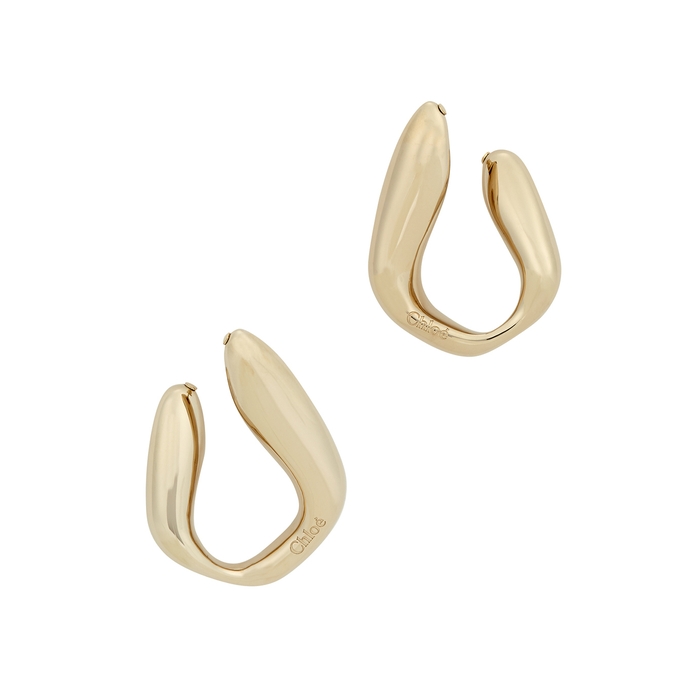 Chloé Kiss Gold-tone Hoop Earrings