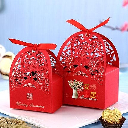 結婚喜糖盒禮盒裝個性創意歐式婚禮慶糖果包裝紙盒子伴手禮中國風