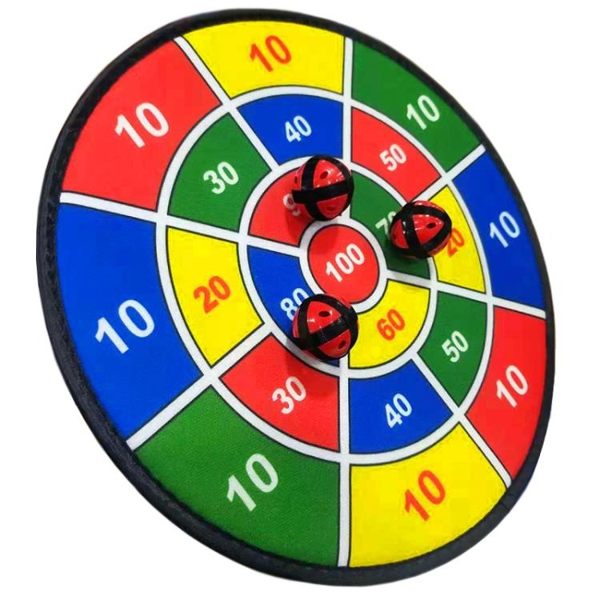 全館免運 兒童玩具飛鏢盤套裝幼兒園投擲粘靶球