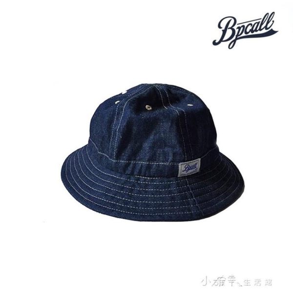 日系阿美?嘰牛仔丹寧漁夫帽古著VINTAGE男式女款 小確幸生活館
