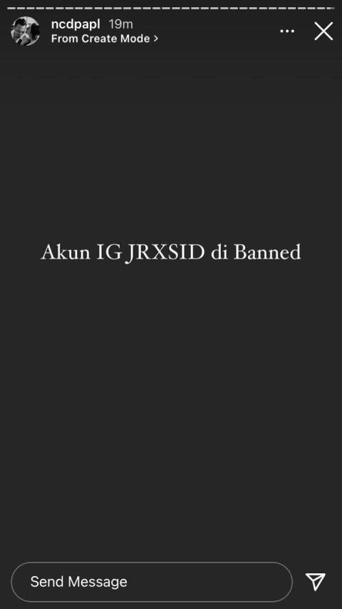 Akun Instagram Jerinx SID Hilang 