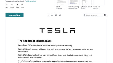 有別於一般的「特斯拉員工手冊」曝光，完全就是 Elon Musk 的風格阿！