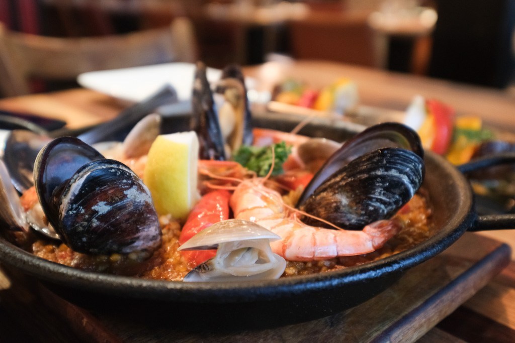 PSTAPAS, 西班牙餐酒館, 東區西班牙料理, 東區美食, PS TAPAS安和店, 西班牙海鮮燉飯, 西班牙蒜油蝦