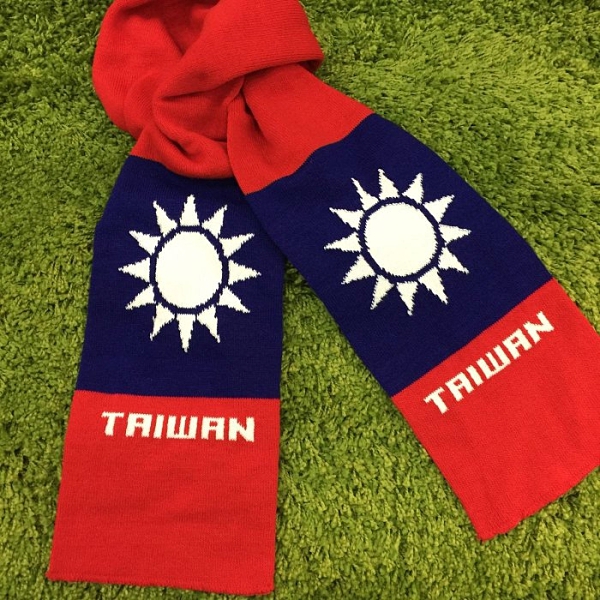 【國旗系列商品】青天白日滿地紅 中華民國 國旗圍巾 TAIWAN (經典款*1)