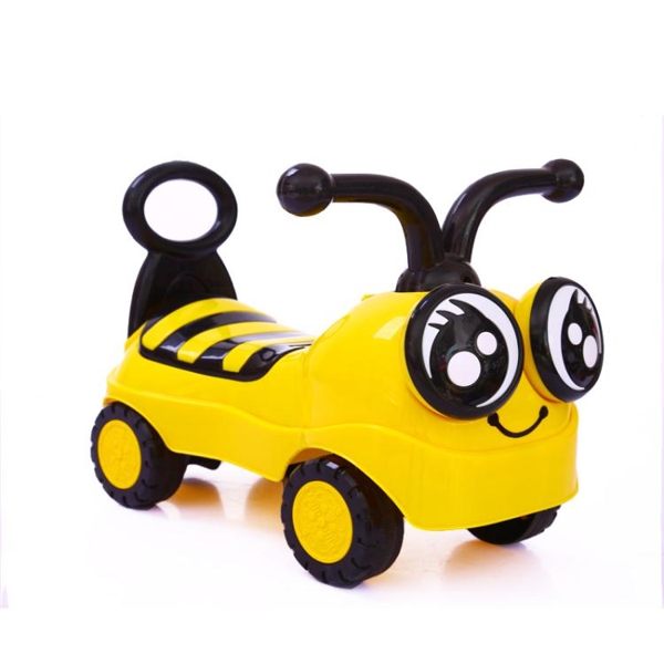 新款小蜜蜂兒童溜溜車助步車1/2-3歲寶寶滑行車扭扭車四輪帶音樂-小精靈生活館