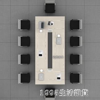 會議桌大小型長桌簡約現代長方形培訓桌洽談桌椅組合開會辦公家具