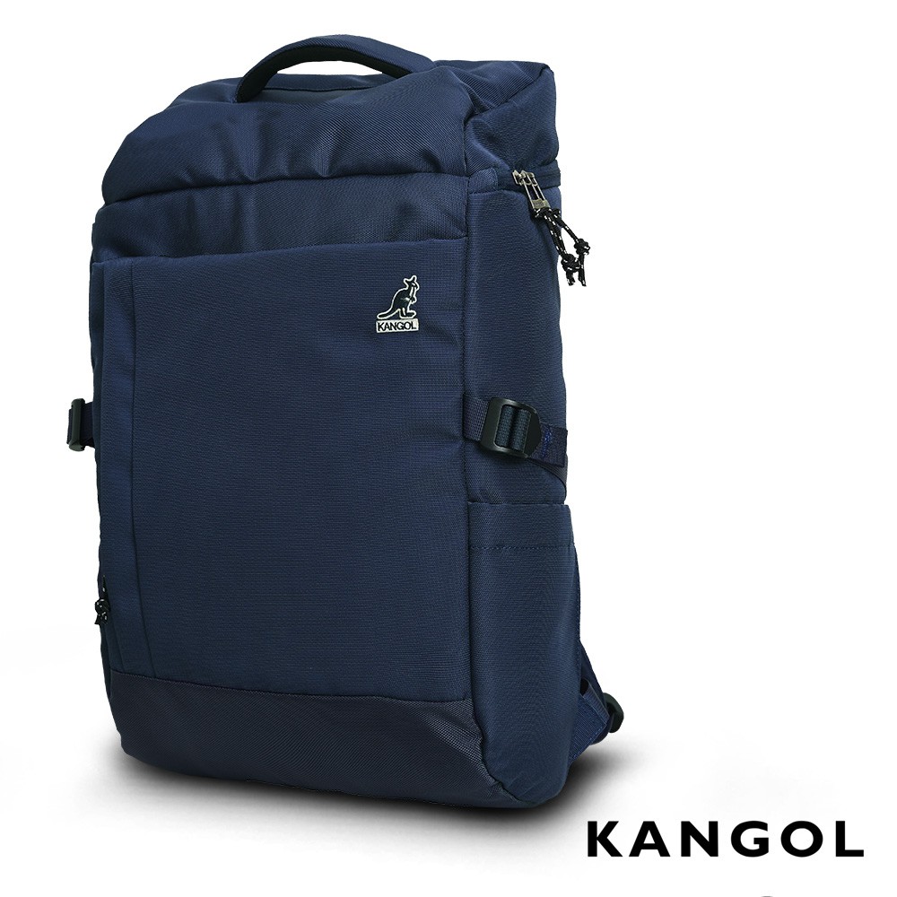 KANGOL 英式學院風商務防盜機能15吋筆電後背包 (藍色) KG51157