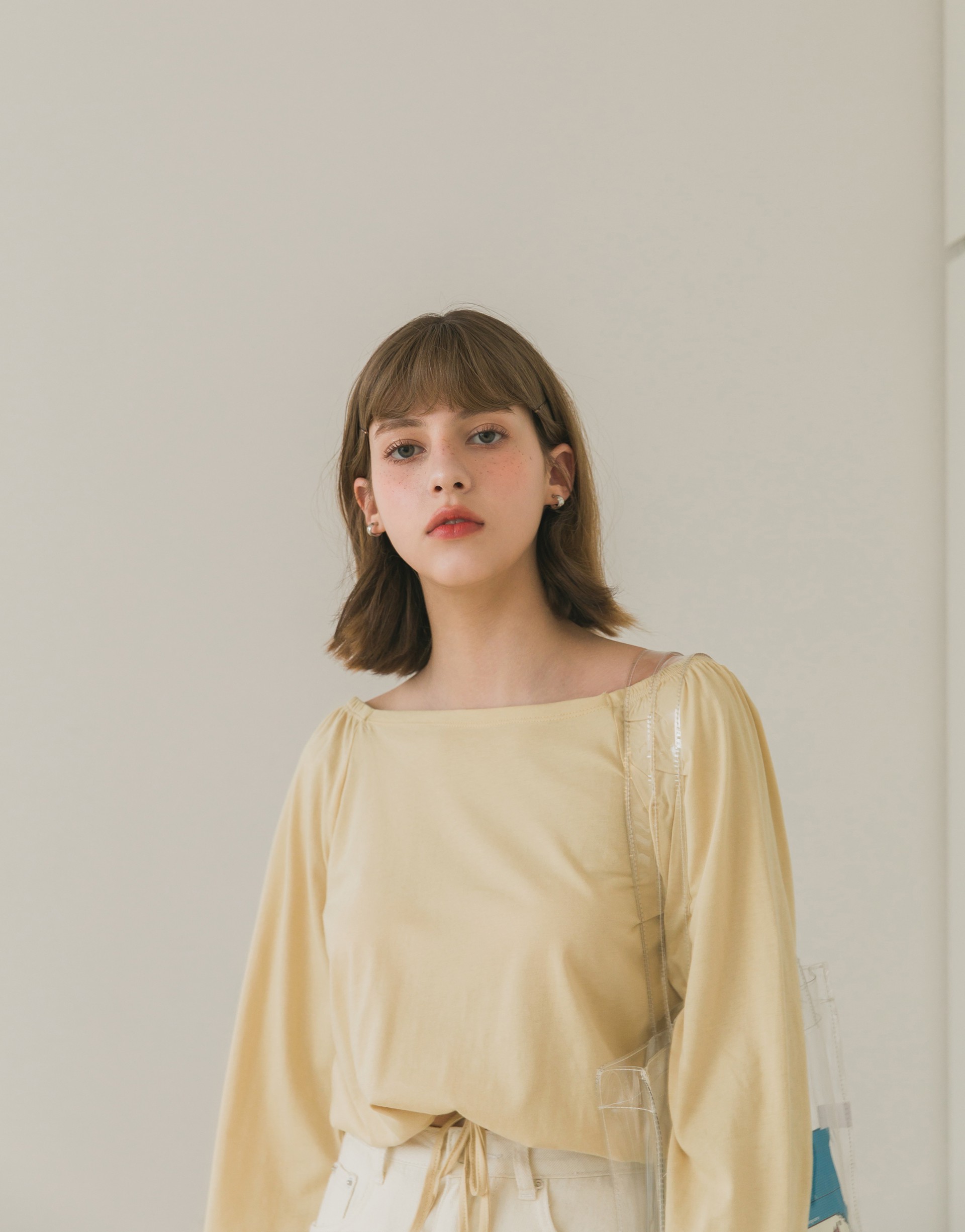 台灣製造/PAZZO自訂開發布料/領口袖口配色車線造型/下襬綁繩設計